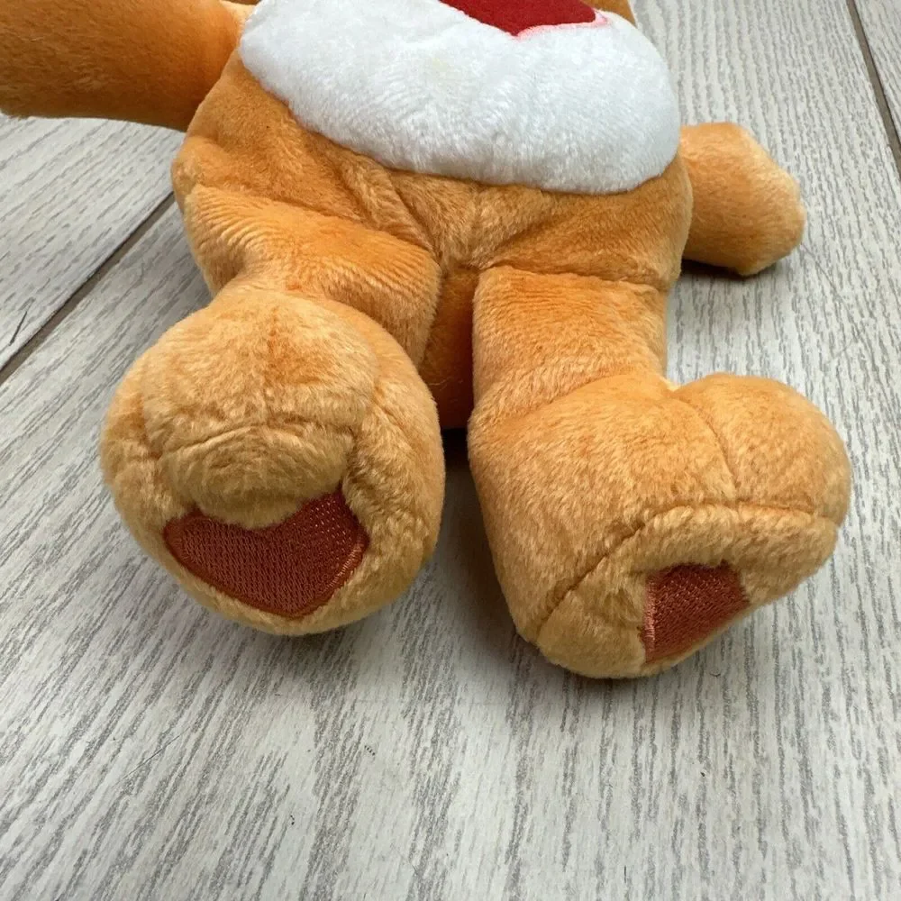 2002  Vtg Care Bears Tender heart Bear White Orange 10